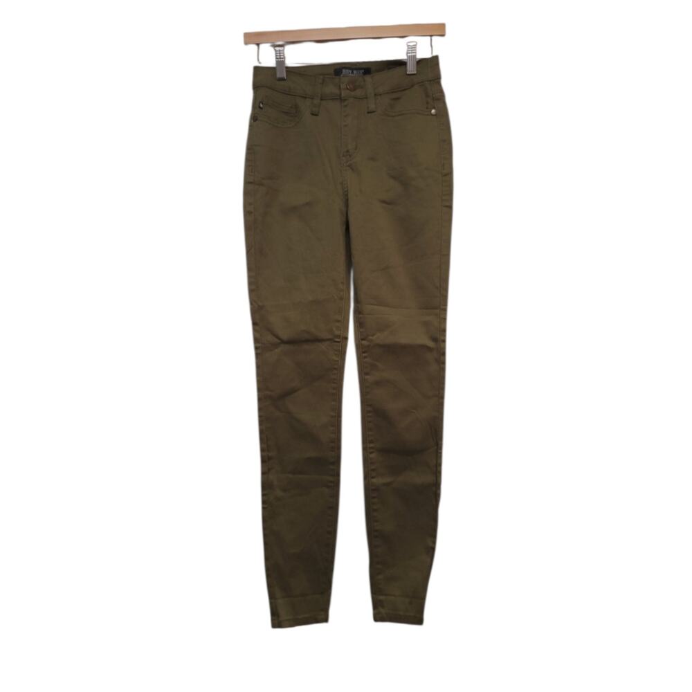 Judy Blue Jeans Size 1 / 25 Womens Pants Olive Green High Rise Skinny Fit